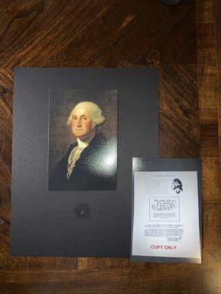 George Washington Hair Strand Lock Piece Speck Relic President Not Signed