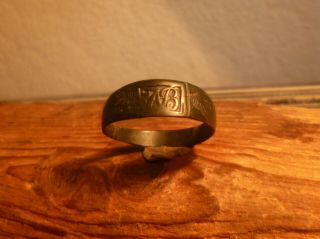 Post Medieval Tudor Or Stuart Era Monogram Ring - A B - Detecting Find
