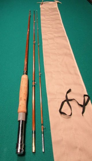 Vintage Split Bamboo Fly Rod,  8 1/2 