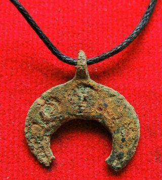 Ancient Bronze Roman Amulet Pendant