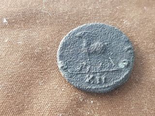 Ultra Rare Roman Counterfeit Denarius Once Silvered.  A Must L1q