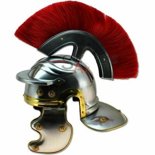 Halloween Red Crest Brush Nylon For Roman Helmet Armor