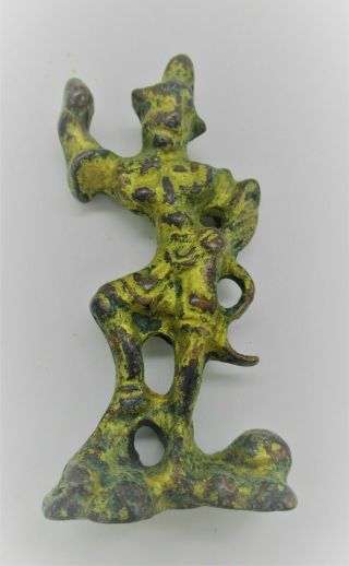 Unresearched Ancient Near Eastern Bronze Gold Gilded Votive Figurine