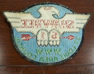 St Louis (Area) Council and Shawnee Lodge 51 Boy Scout patches; Tomahawk Trail 3
