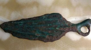 Ancient Viking Bronze Large Pendant Amulet Warrior " Sword "