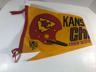 Vintage Kansas City Chiefs Pennant R 1967 - 1969