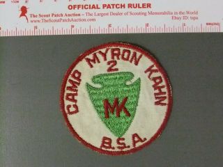 Boy Scout Camp Myron Kahn 2nd Year Camper 8509jj