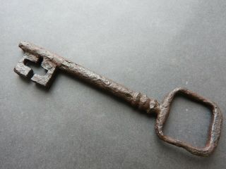 Large Iron Key With A Cross,  From The Viking Castle 10 - 13 Ad