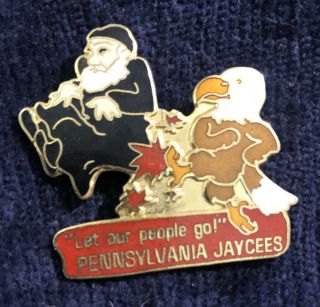 1979 Jaycees Pennsylvania Iran Hostage Crisis Enamel Pin Very Rare