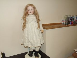 Antique Germany Armand Marseille Bisque Head 390 & Compo Doll 24 In.