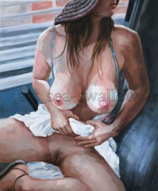 oil painting art nude girl hand - painted on canvas 24x20 
