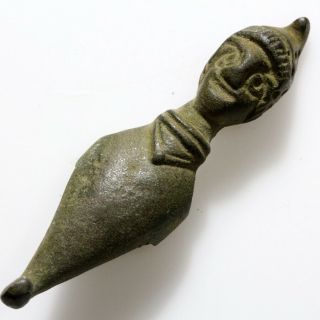 Museum Quality Ancient Roman Bronze Anthropomorphic Ornament Applique Ca 100 - 300