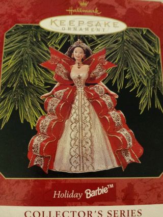 1996 Hallmark Holiday Barbie 5 Collector 
