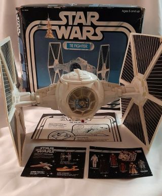 Star Wars Vintage 1978 Tie Fighter W/ Box & Instructions