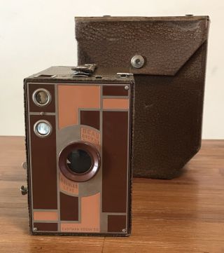 Vintage Art Deco No.  2a Beau Brownie Doublet Lens Kodak Box Camera - Work