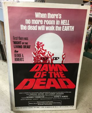 Vintage Dawn Of The Dead George Romero Poster 1978