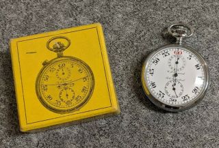 Vintage C.  L.  Guinand Wind Up Timer Stopwatch 639 - 7j - Swiss Made