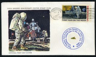 Apollo 11 - Official First Day Cover With Gold Kapton Foil Flown To The Moon
