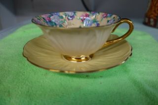 Vintage Shelley Fine Bone China Cup And Saucer Hydrangea Design Chintz