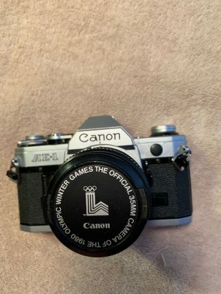 Canon Ae - 1 35mm Slf Film Camera W/ 50mm 1:1.  8 Lens – Vintage –