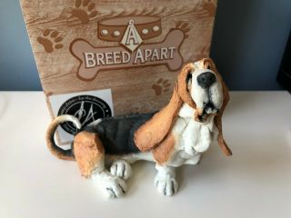 2001 " Country Artists  A Breed Apart " Basset Hound 70009 Dog Figurine W/box