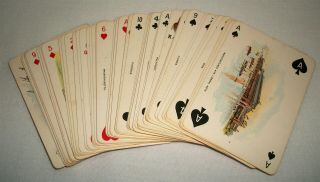 Vintage 1893 Columbian Exposition Deck Of Playing Cards World 