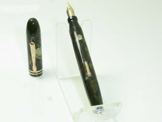 Vintage Conklin Endura Symetrik Marbled Fountain Pen Flexy 14ct M Nib