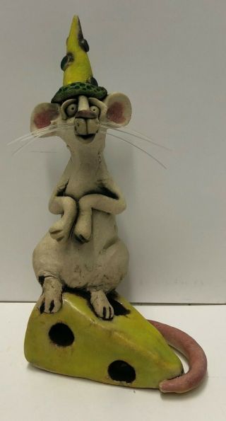One Of A Kind Ceramic Party Mouse By Jennifer Rudkin