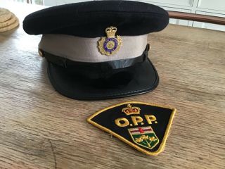 Ontario Provincial Police Hat And Patch