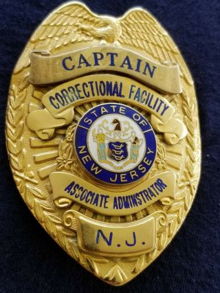 Vintage Jersey Correctional Facility Associate Administrator Captain