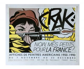 Roy Lichtenstein Crak Vintage Poster