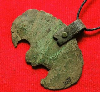 Ancient bronze Roman amulet Moon 2 - 4 century 2
