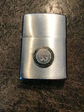 Vintage Zippo Cigarette Lighter With Old Dartmouth College Seal