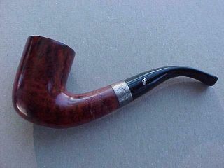 Vintage Peterson Of Dublin Sherlock Holmes Rathbone Pipe With Sterling Silver