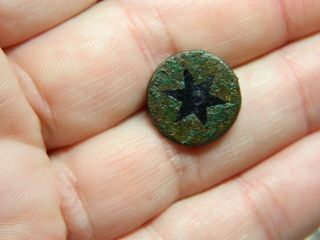 Roman Romano British Enamelled Bronze Pendant Star ? Metal Detecting Detector