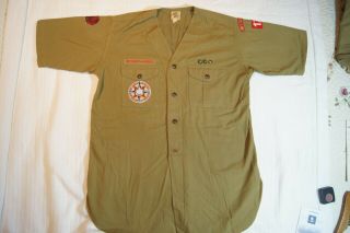 Vintage 1937 Boy Scout Leader Shirt 1937 National Jamboree Sweet Orr