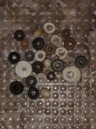 25 Disc Beads Attributed As Pre - Columbian Tairona - Native South American