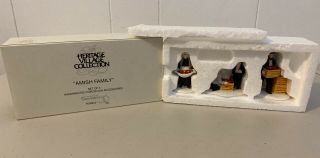 Department Dept 56 Heritage Christmas Village Amish Family Set Of 3 5948 - 0