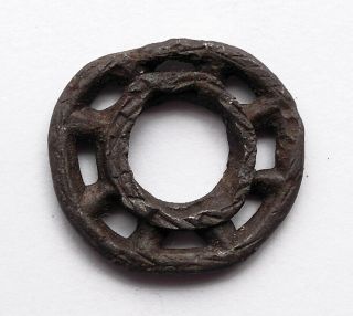 Uk Find Rare Celtic Lead Solar Amulet