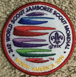 24th - - 2019 World Jamboree Authentic Red Youth Participant Patch