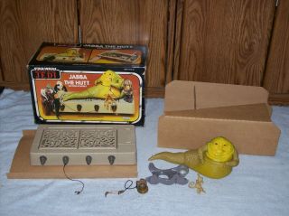 Vintage 1983 Star Wars Rotj Jabba The Hutt Action Playset 100 Complete