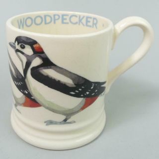 Lovely Emma Bridgewater 1/2 Pint Mug Woodpecker - British Birds