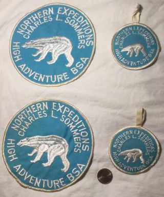 Assortment Of 7 Bsa Charles L Sommers Wilderness Canoe Base Patches Rare