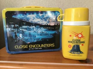 Vintage Close Encounters Of The Third Kind Lunchbox And Thermos