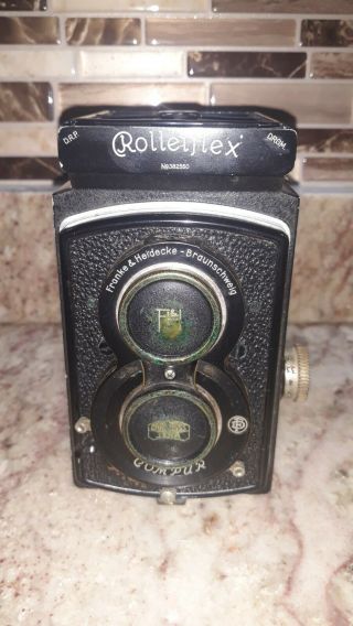 Vintage German Rolleiflex Drp Drgm Compur Rapid Camera