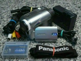 Vtg Panasonic Pv - Gs31 Mini Dv Camcorder For Video Transfer W/ Frsh