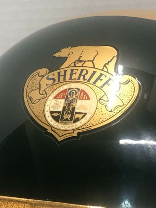 PRO POLICE LOS ANGELES CALIFORNIA SHERIFF MOTORCYCLE HELMET - 3