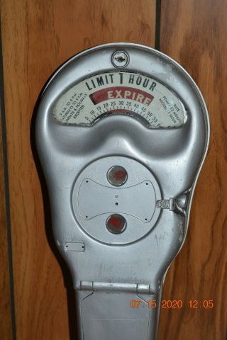 Vintage Park - O - Meter Penny/nickel Parking Meter With Keys - Great