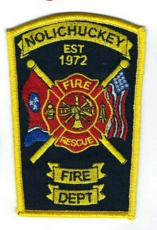 Rare Nolichuckey (greene County) Tn Tennessee Fire Rescue Dept.  Patch -