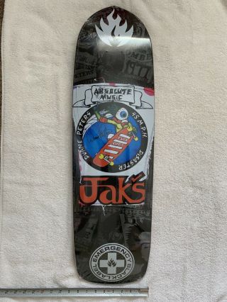 Emergency Bkacklabel Skateboard Duane Peters Jak’s